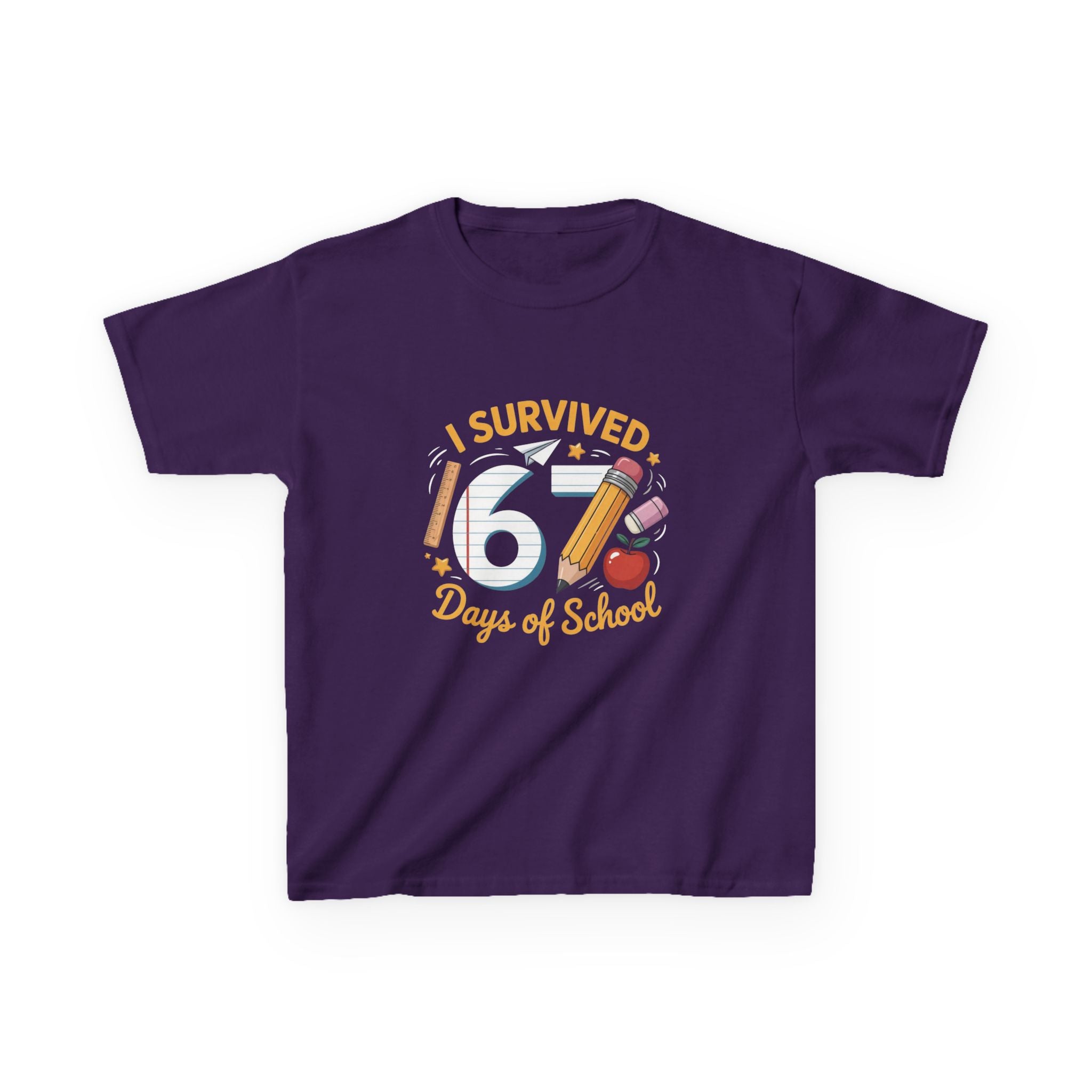 I Survived 67 Days of School – Cute Kids Milestone T-Shirt