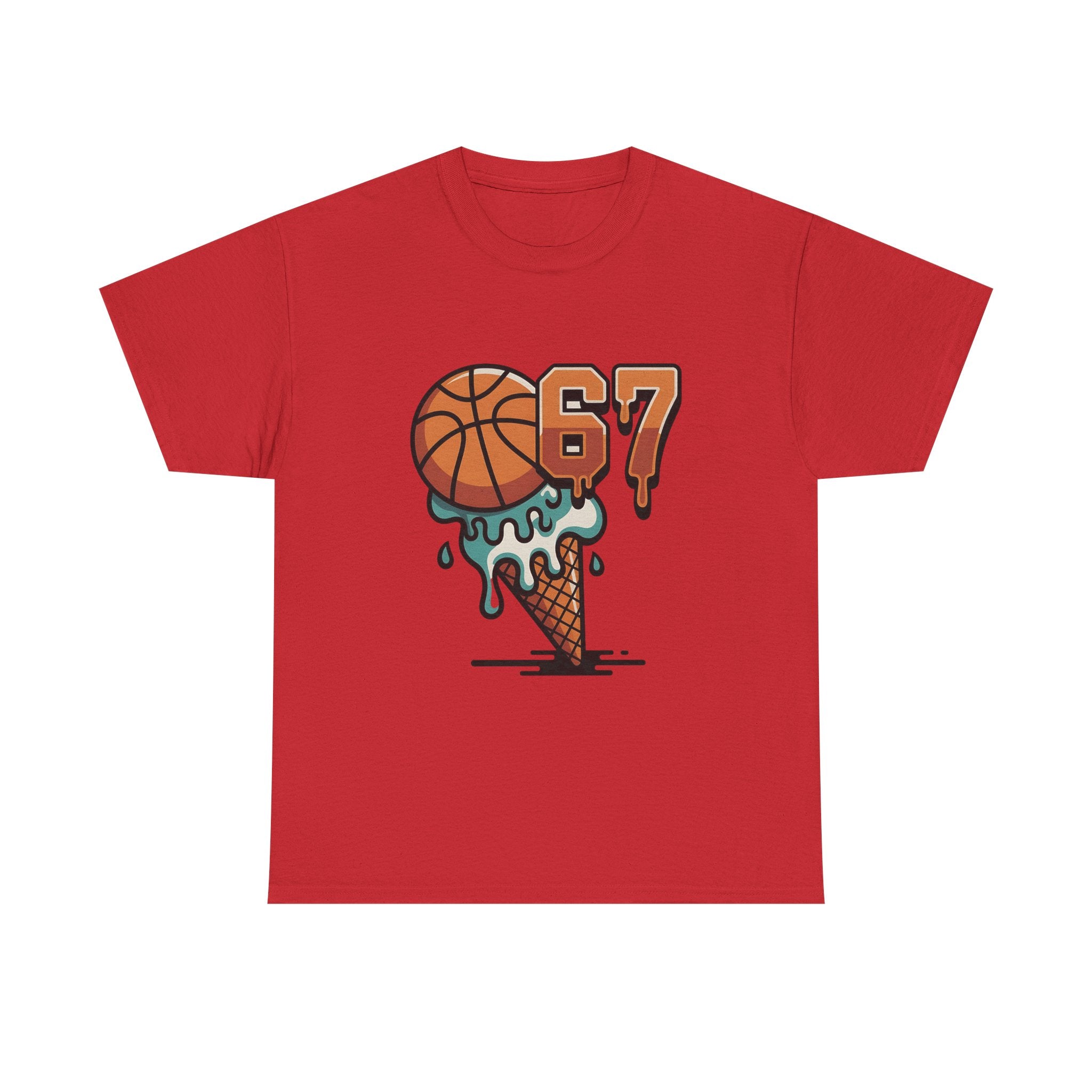 67 Ice Cream Basketball Tee – Funny Summer Meme Shirt for Hoopers