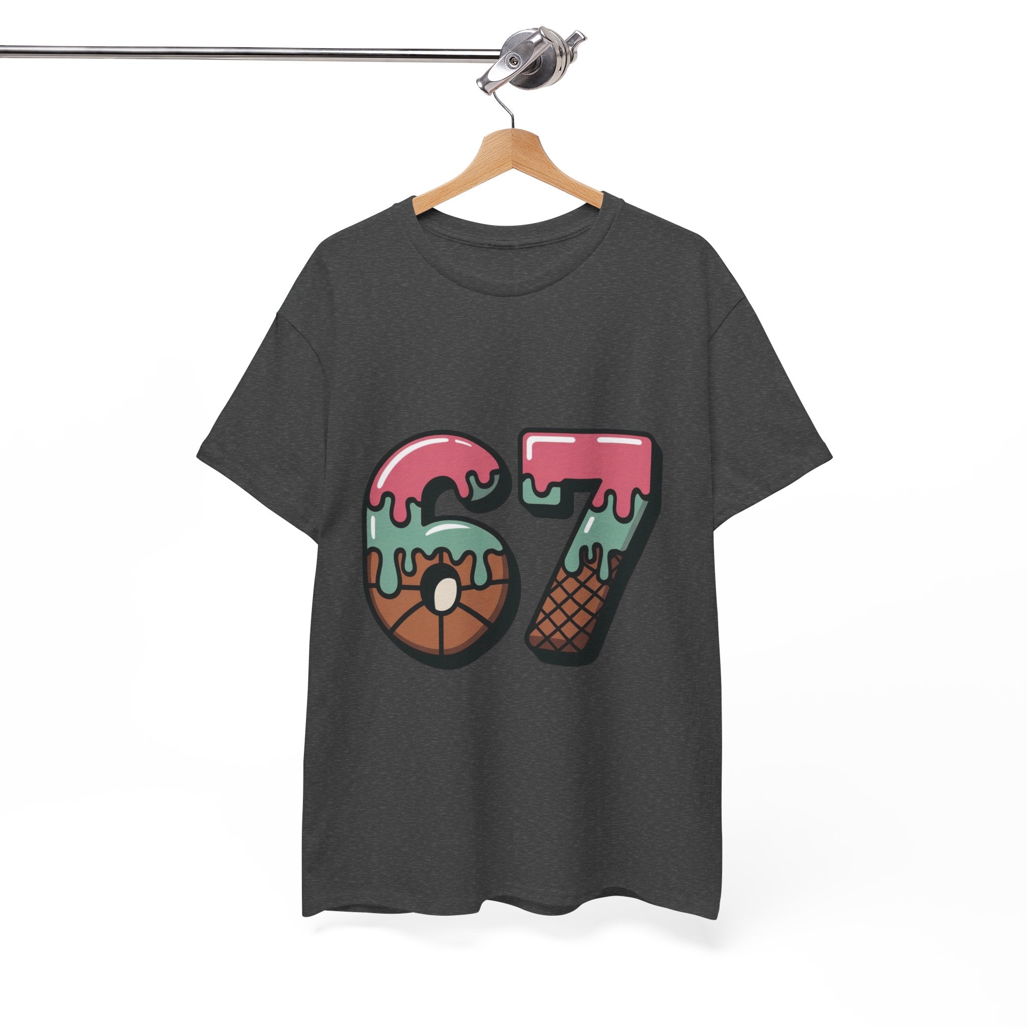 67 Ice Cream Drip Basketball T-Shirt – Cool Meme Streetwear Tee for Hoopers 🍦🏀
