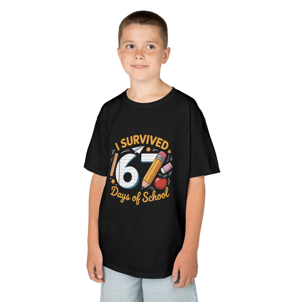 I Survived 67 Days of School – Cute Kids Milestone T-Shirt