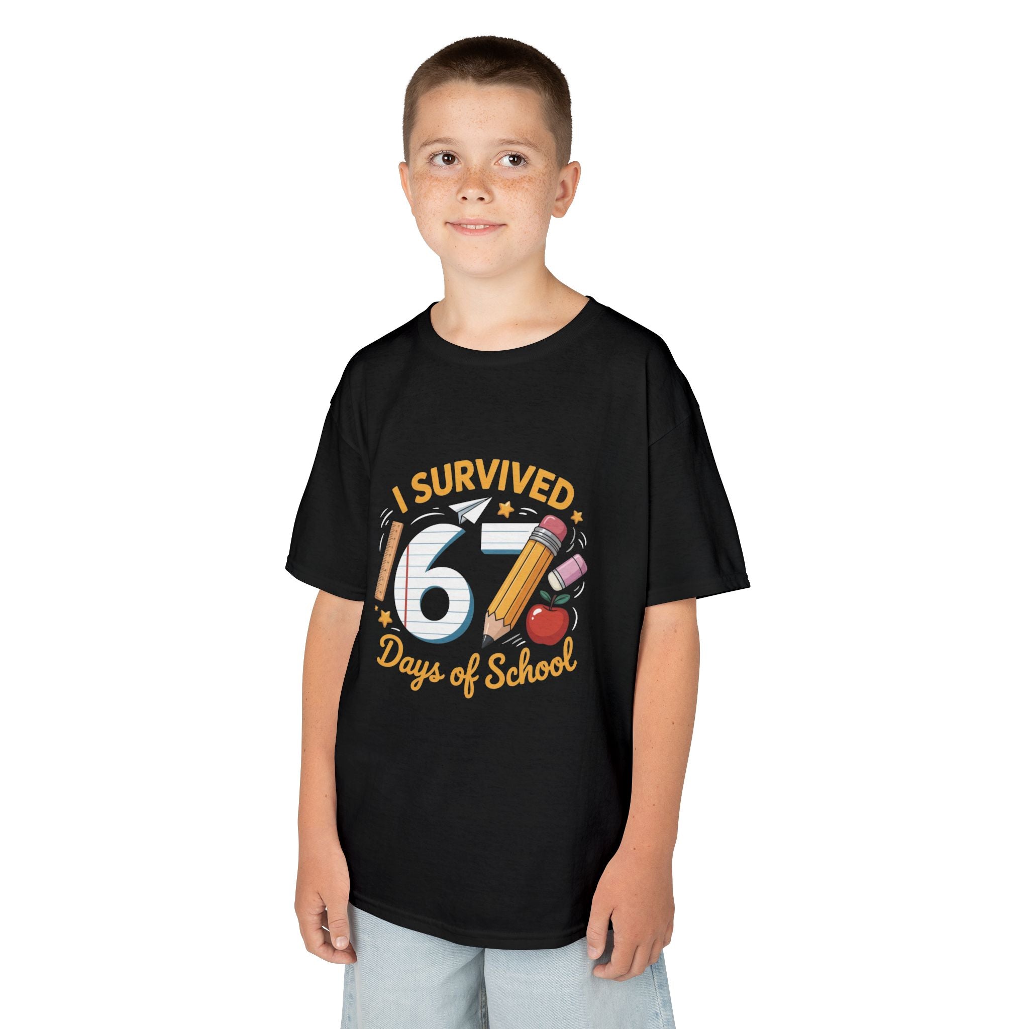 I Survived 67 Days of School – Cute Kids Milestone T-Shirt
