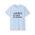 I Survived 67 Days of School” Funny Teacher & Student T-Shirt – End of School Gift, Classroom Humor Tee