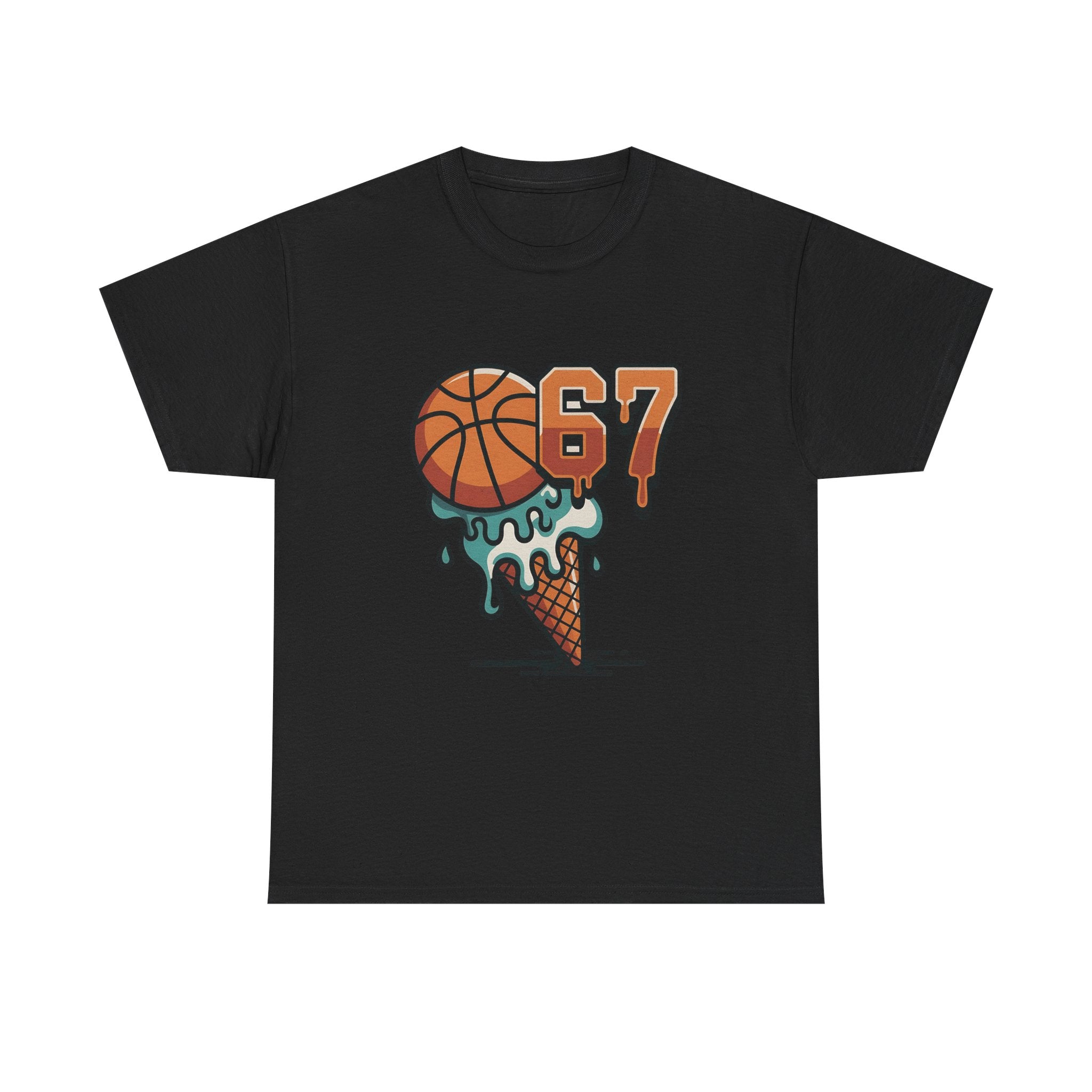 67 Ice Cream Basketball Tee – Funny Summer Meme Shirt for Hoopers