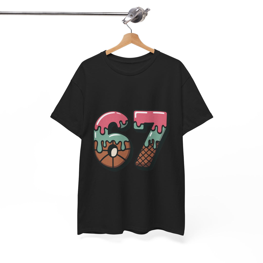 67 Ice Cream Drip Basketball T-Shirt – Cool Meme Streetwear Tee for Hoopers 🍦🏀