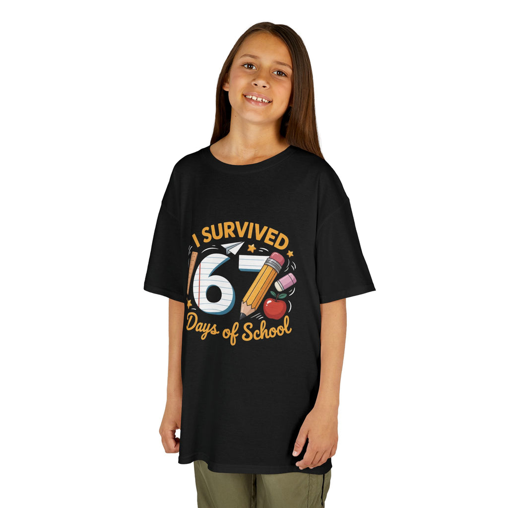I Survived 67 Days of School – Cute Kids Milestone T-Shirt