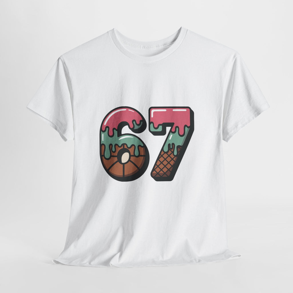 67 Ice Cream Drip Basketball T-Shirt – Cool Meme Streetwear Tee for Hoopers 🍦🏀